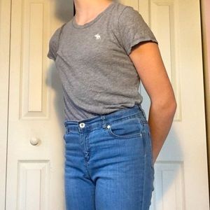 Grey Abmocrobe and Fitch Tee Shirt
